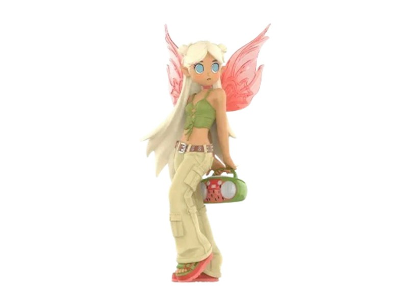 Pop Mart Peach Riot Punk Fairy Series Poppy Strawberry Secret Edition Figure