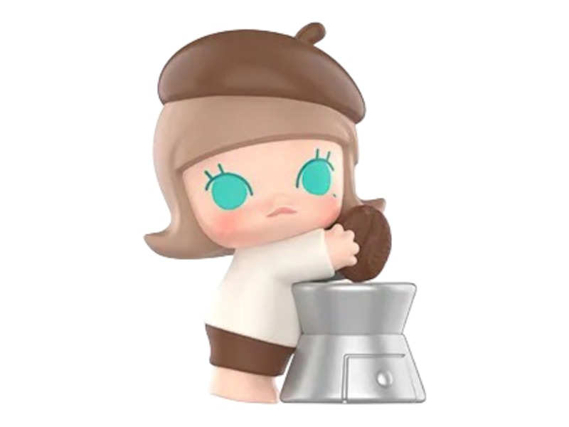 Pop Mart Pop Bean Coffee Factory Series Molly Grind by Hand Figure