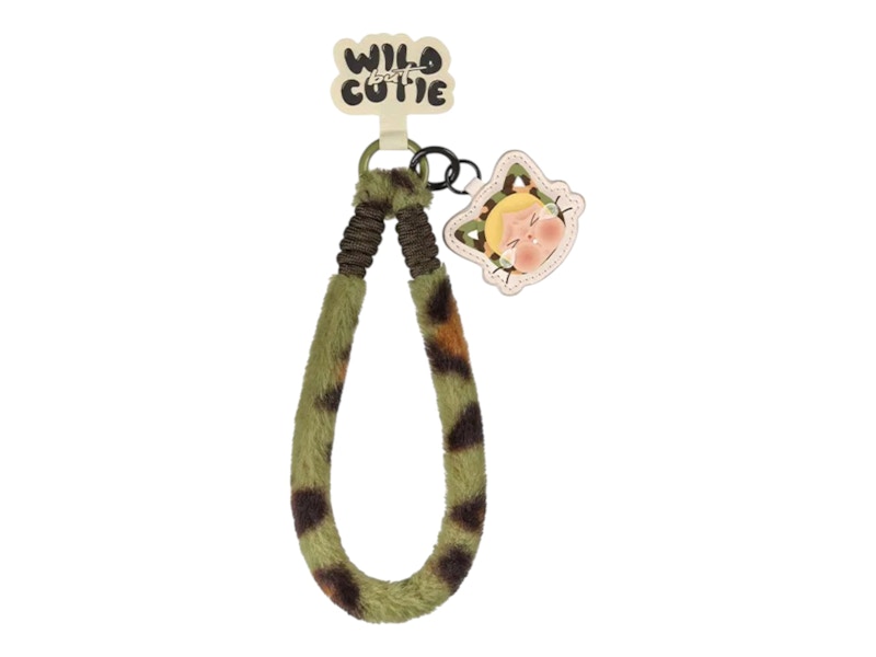 Pre-owned Pop Mart Crybaby Wild But Cutie Series Camo Cutie Phone Charm