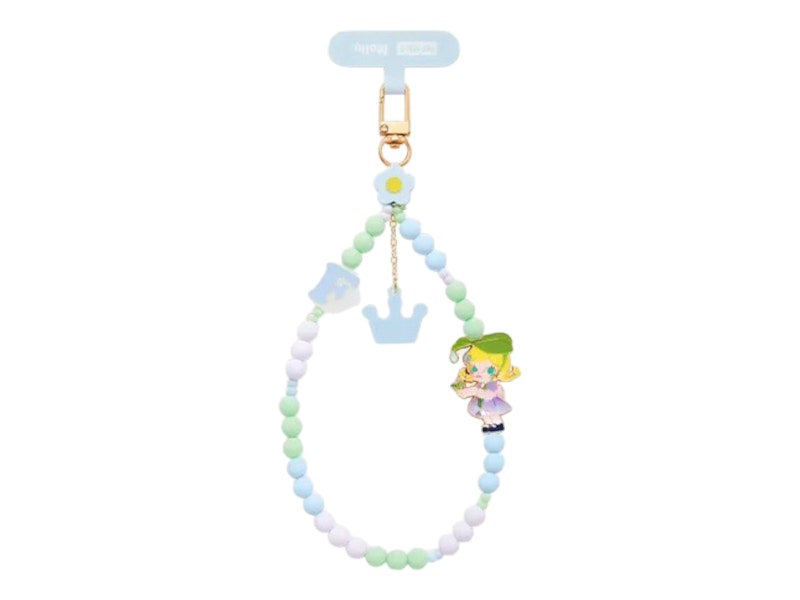 Pre-owned Pop Mart Hand In Hand Series Feeling In The Rain (super Secret Edition) Phone Charm In Multi