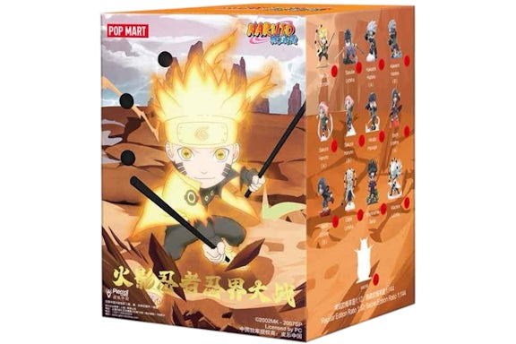 Figura Pop Mart Pop Mart de la serie Naruto Ninkai Taisen, caja individual ciega
