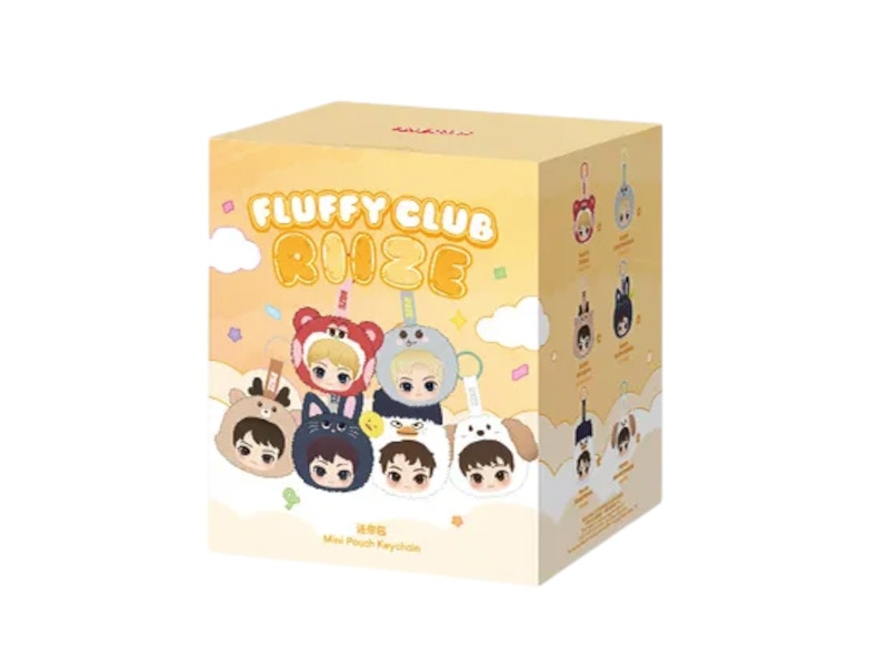 Pop Mart RIIZE Fluffy Club Series Mini Pouch Keychain SIngle Blind Box