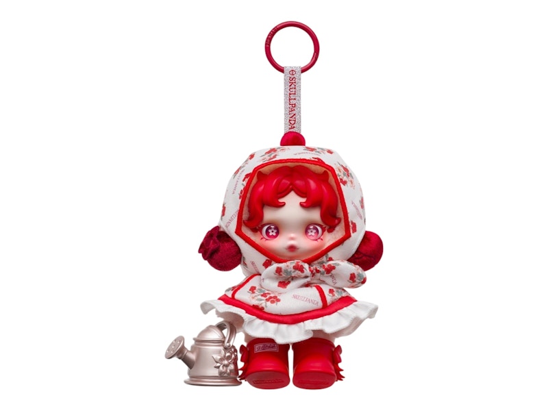 Pop Mart SKULLPANDA Amid Flowers Plush Doll Pendant