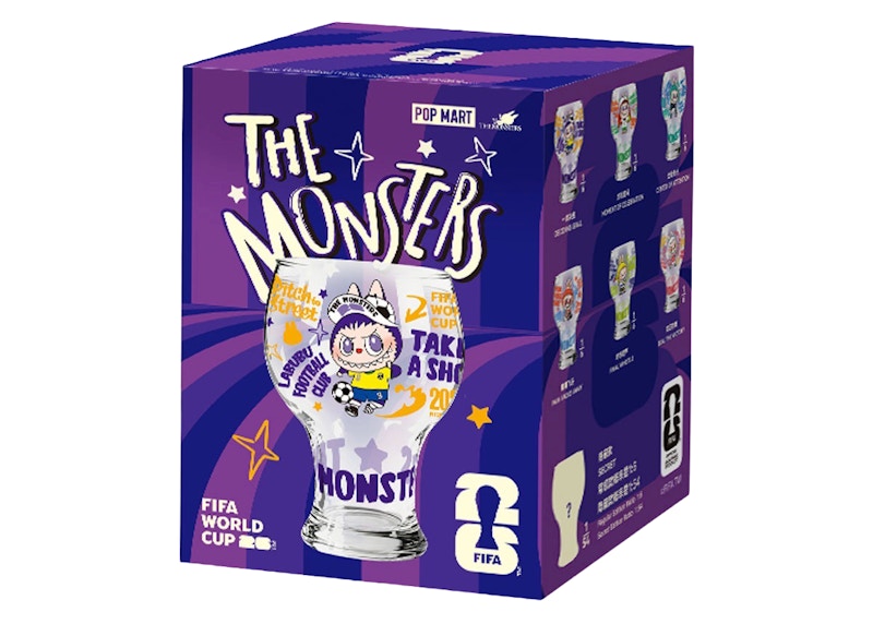 Pop Mart THE MONSTERS x FIFA SERIES Labubu Glass Cup Single Blind