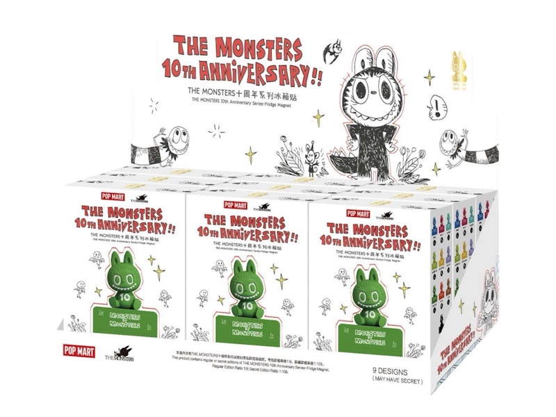 Sealed Case (9 Blind Box) The Monsters Labubu 10th Anniversary