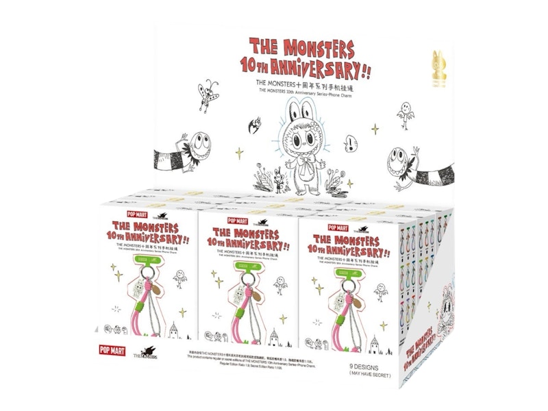 Sealed Case (9 Blind Box) The Monsters Labubu 10th Anniversary