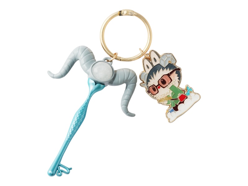 Pre-owned Pop Mart The Monsters Labubu Constellation Series Capricorn Key Pendant In Multi