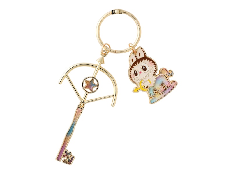 Pre-owned Pop Mart The Monsters Labubu Constellation Series Sagittarius Key Pendant In Multi