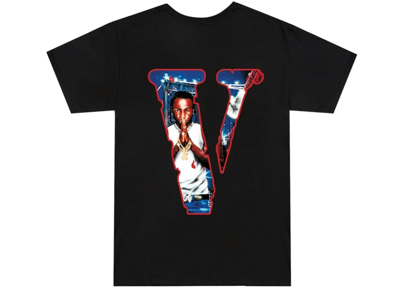 Pop Smoke X Vlone City Tee Black Ss Pop Smoke X Vlone City Tee Black Ss