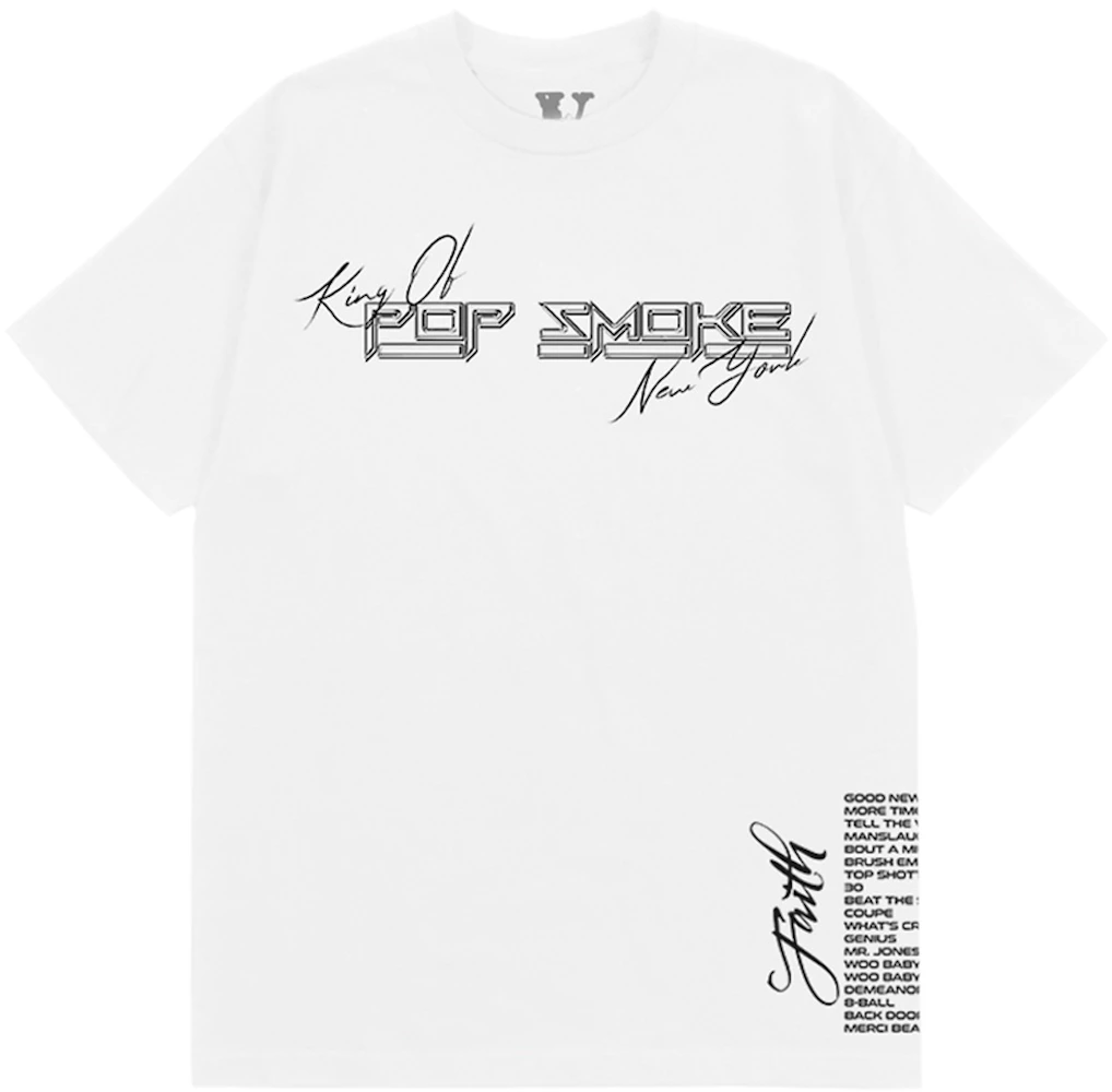 Pop Smoke x Vlone Faith King of New York T-shirt White Men's - SS21 - US