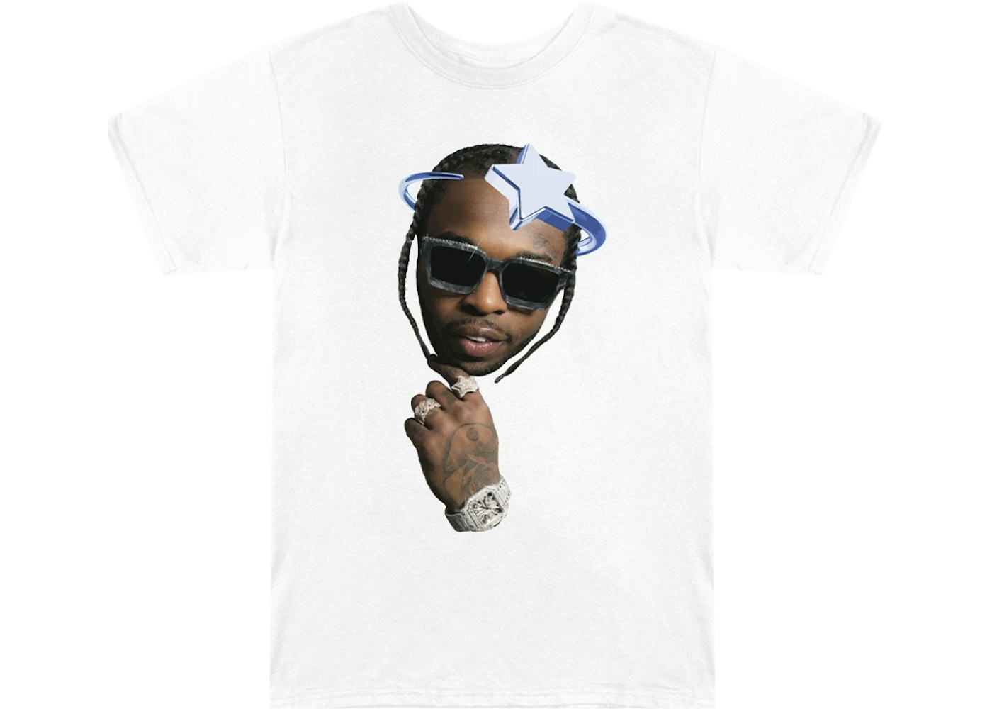 Pop Smoke X Vlone Halo T Shirt White Ss Pop Smoke X Vlone Halo T Shirt White Ss