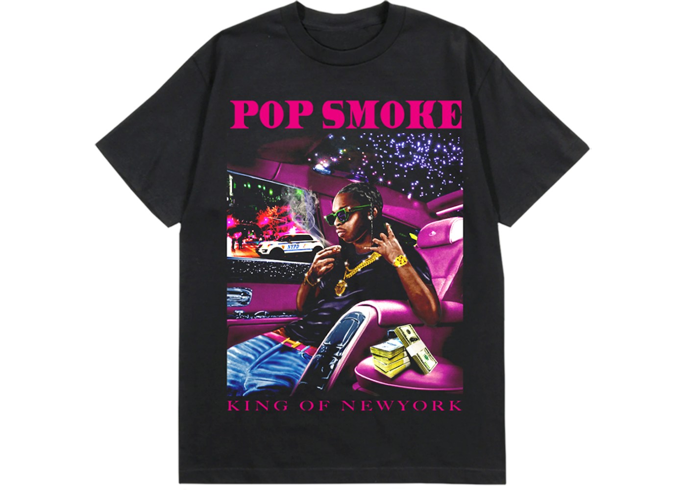 Pop Smoke X Vlone King Of Ny T Shirt Black Ss21 Pop Smoke X Vlone King Of Ny T Shirt Black Ss21