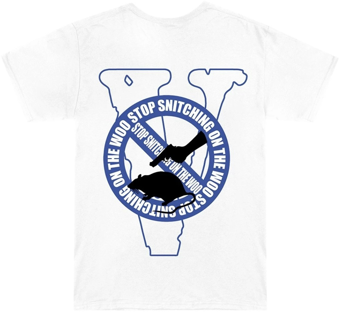 Smoke x Stop Snitching T-Shirt White/Blue - SS20