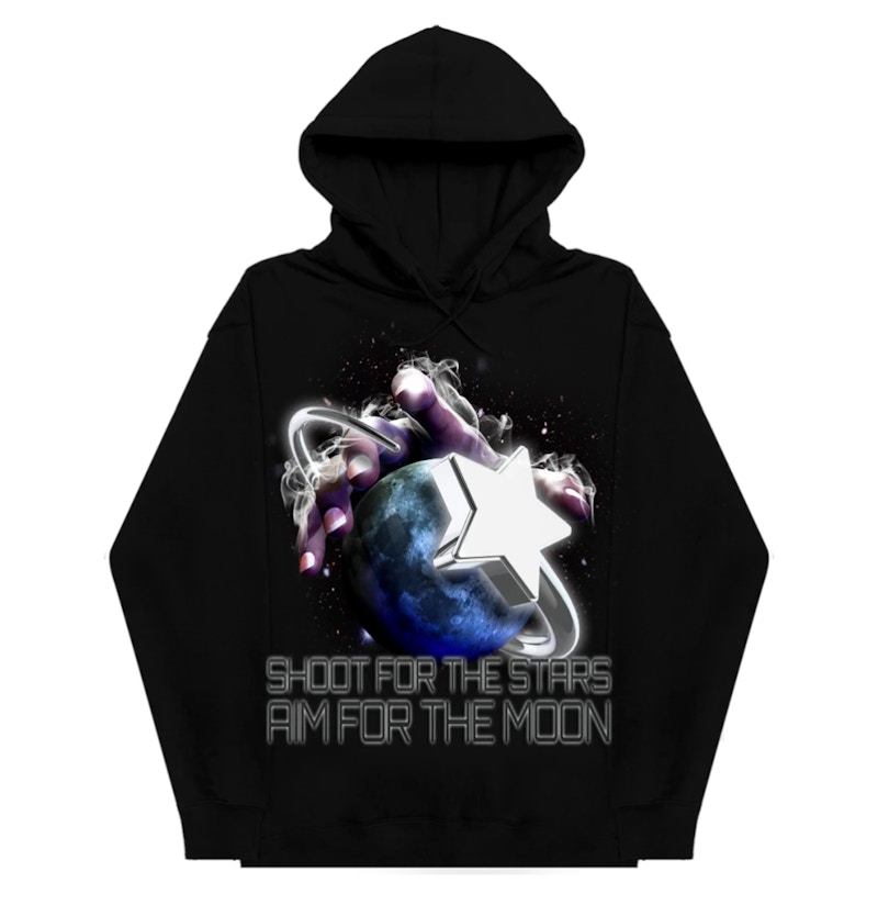 Pop Smoke x Who Decides War Infinite Reach Hoodie Black Men