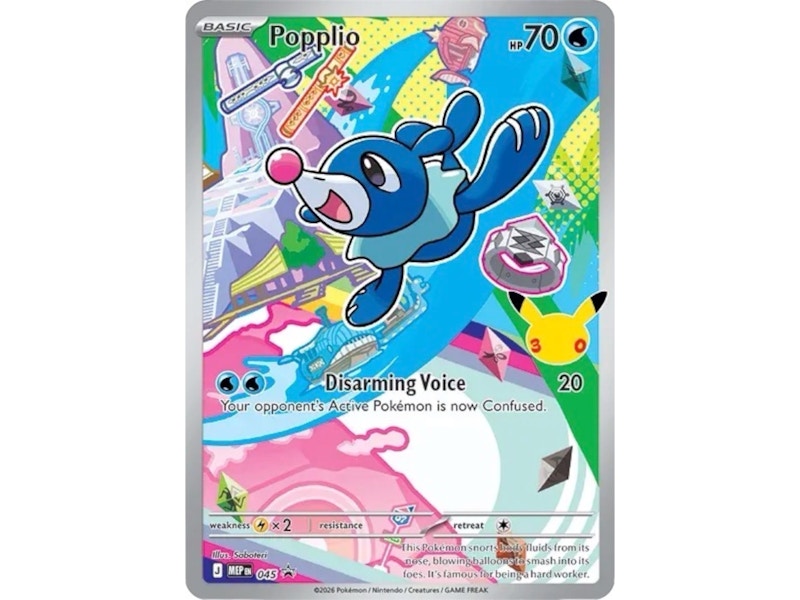 Popplio 2026 Pokémon Mega Evolution First Partners Promo 45 Non classificato