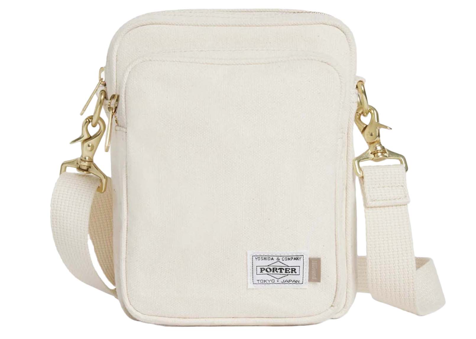 Porter x JJJJound Passport Bag - Small Off-White in Cotton 