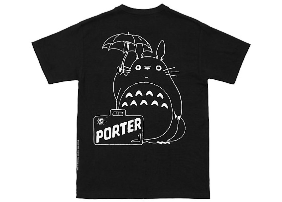 Pre-owned Porter X My Neighbor Totoro T-shirt Black