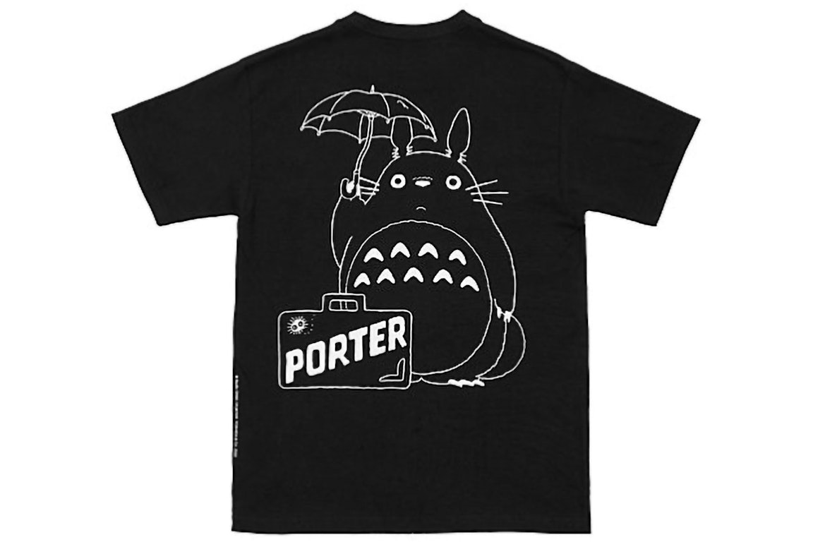 Pre-owned Porter X My Neighbor Totoro T-shirt Black