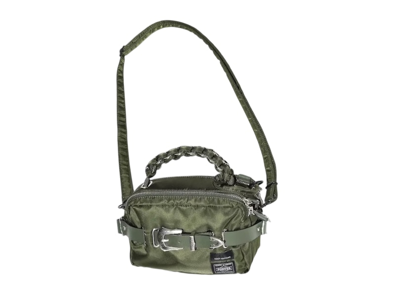 Porter x Toga Shoulder Hand Bag Khaki in Nylon - JP