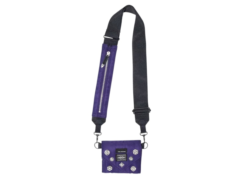Pre-owned Porter X Toga Shoulder Wallet In Purple (toga Stores Exclusive)