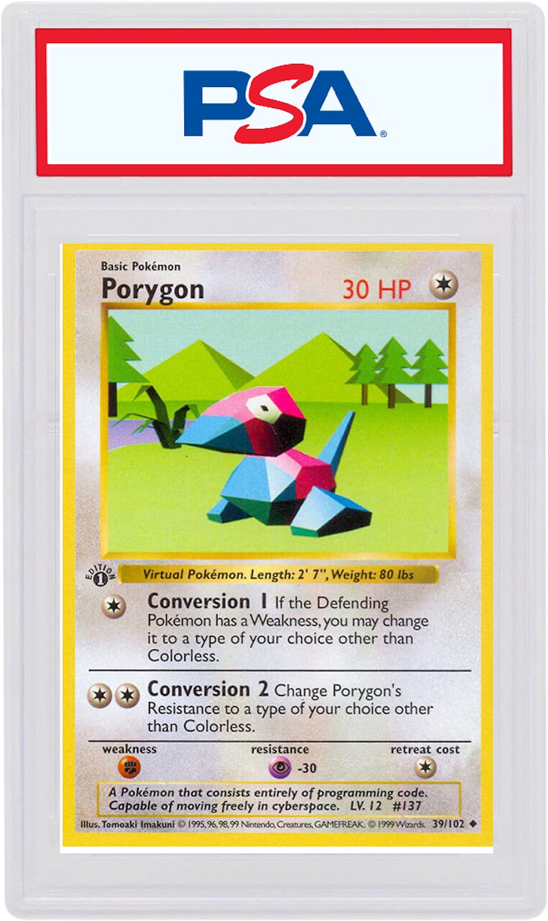 Porygon 1999 Pokemon TCG Base Set 1st Edition #39/102 - 1999 - US