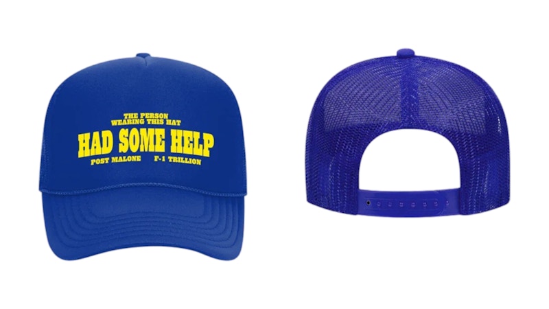 Post Malone I Had Some Help Trucker Hat Blue