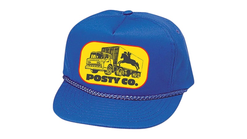 post malone OREO コラボ　キャップ　帽子　ポストマローン　新品 Post-Malone-Posty-Co-Hat-Blue.