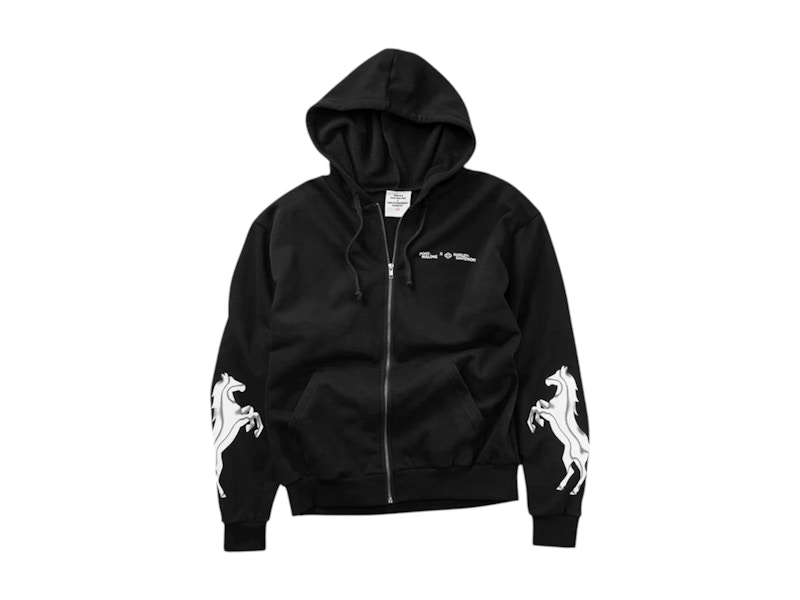 Post Malone x h-d Horsepower Full Zip Hoodie Black Men's - SS25 - US
