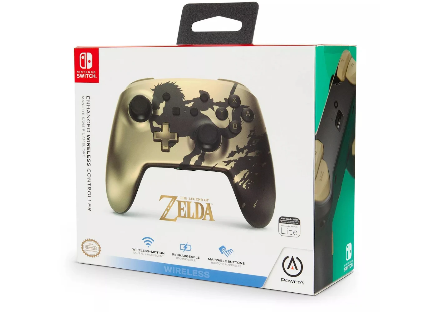 Powera Nintendo Switch Legends Of Zelda Wireless Controller Gold Rider Powera Nintendo Switch Legends Of Zelda Wireless Controller Gold Rider