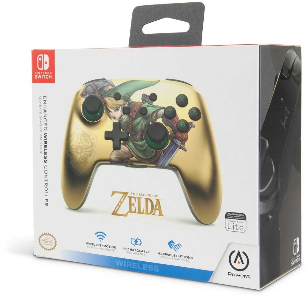 Powera Nintendo Switch Legends Of Zelda Wireless Controller Link Gold
