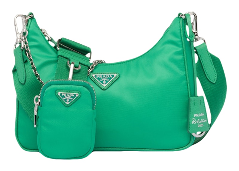 Green nylon best sale prada bag