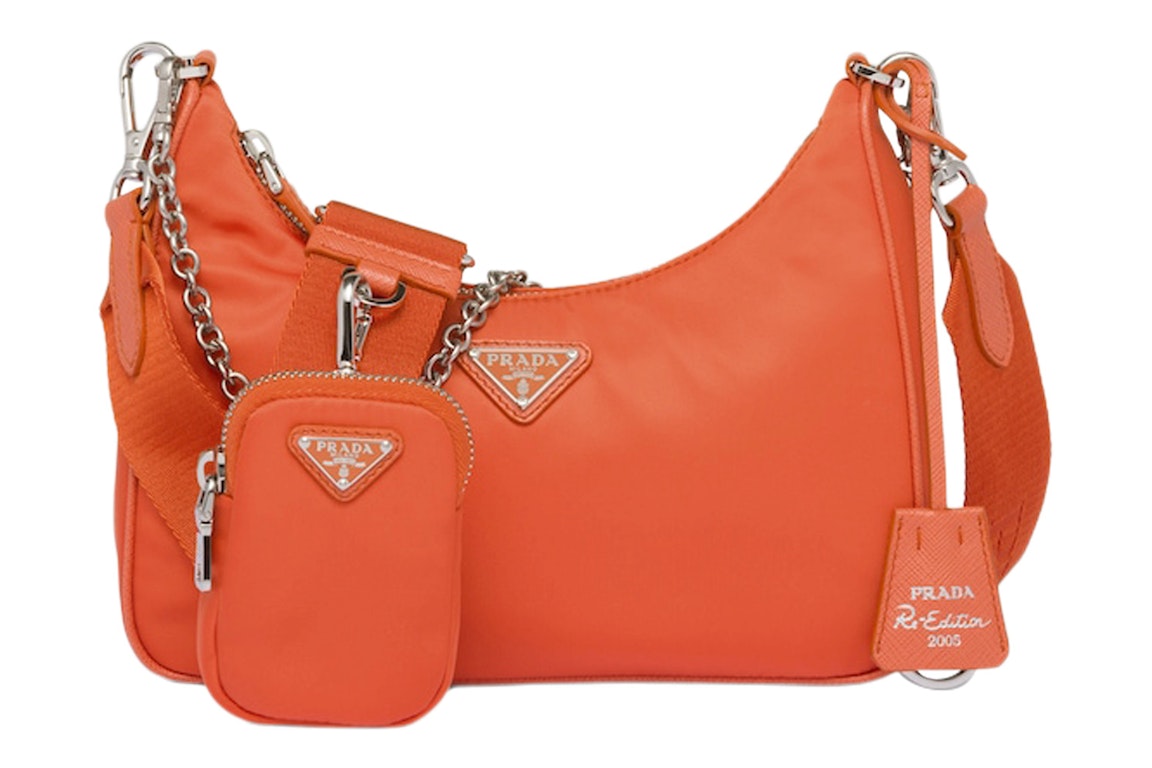 Pre-owned Prada 2005 Shoulder Bag Orange
