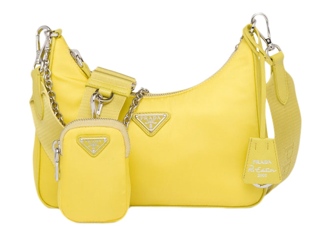 Pre-owned Prada 2005 Shoulder Bag Yellow