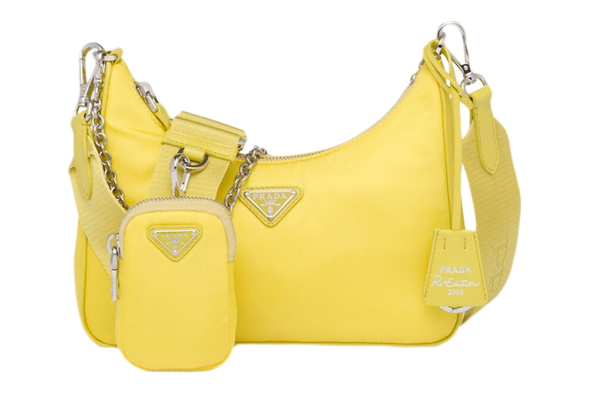 Pre-owned Prada 2005 Shoulder Bag Yellow