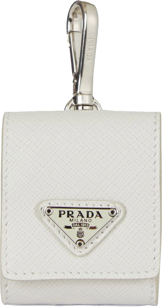 Tweed Designer AirPod Case Holder Gold Hardware White Sequin Luxury Chic  Leather