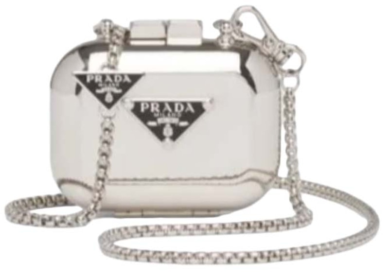 Prada Apple AirPods Pro Metal Vanity Case Silver in Metal with Silver-tone  - US