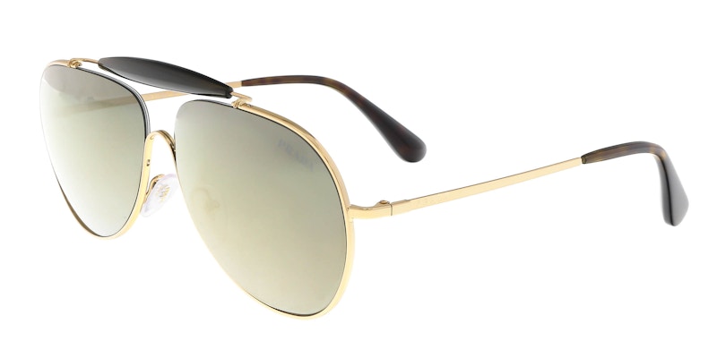 Prada PR69ZS Shield Sunglasses in Gold – Designer Daydream