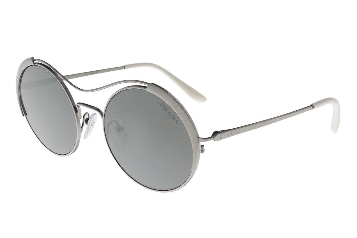 Pre-owned Prada Aviator Sunglasses Gunmetal/matte Gunmetal (pr55vs 402407 Conceptual)