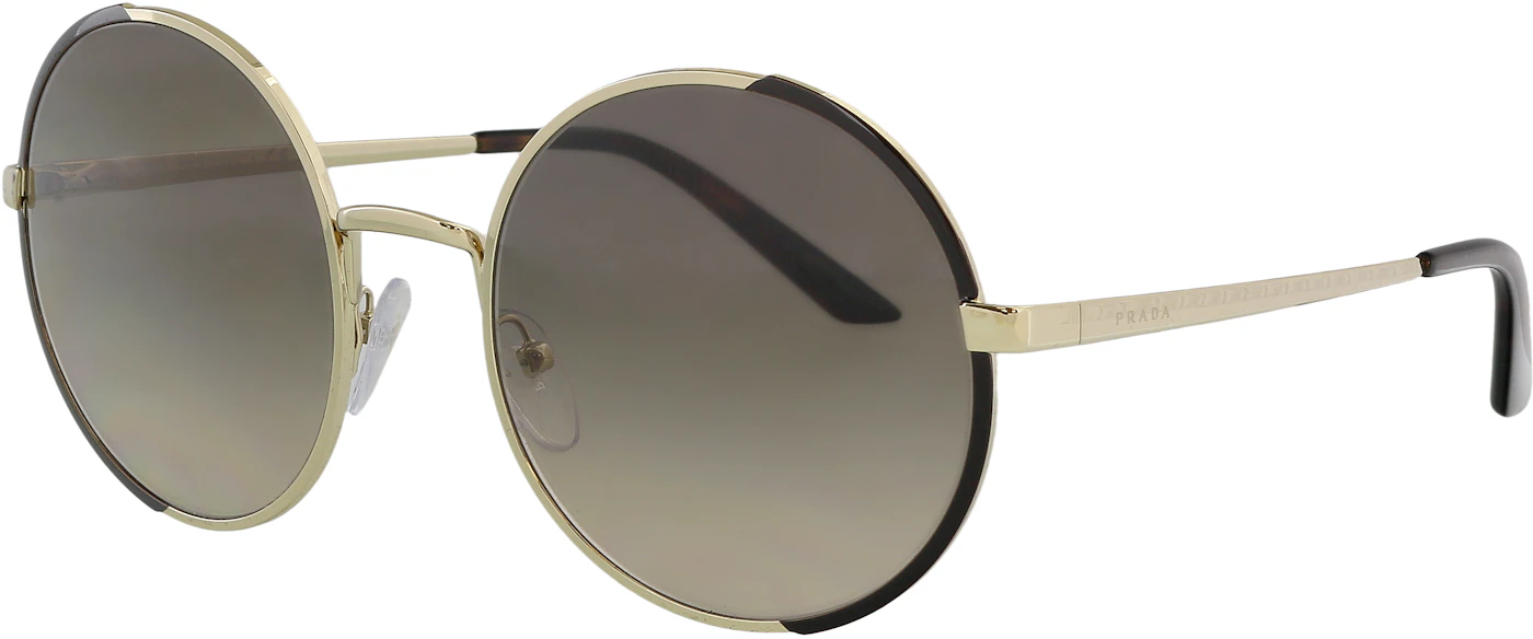 Prada Aviator Sunglasses Pale Gold (0PR 59XS KOF3D057) in Acetate/Metal ...