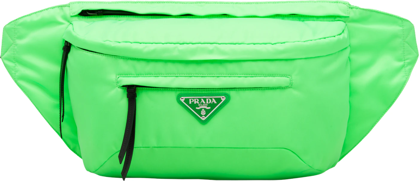 Prada Belt Bag Nylon Green in Nylon with Silver-tone - US