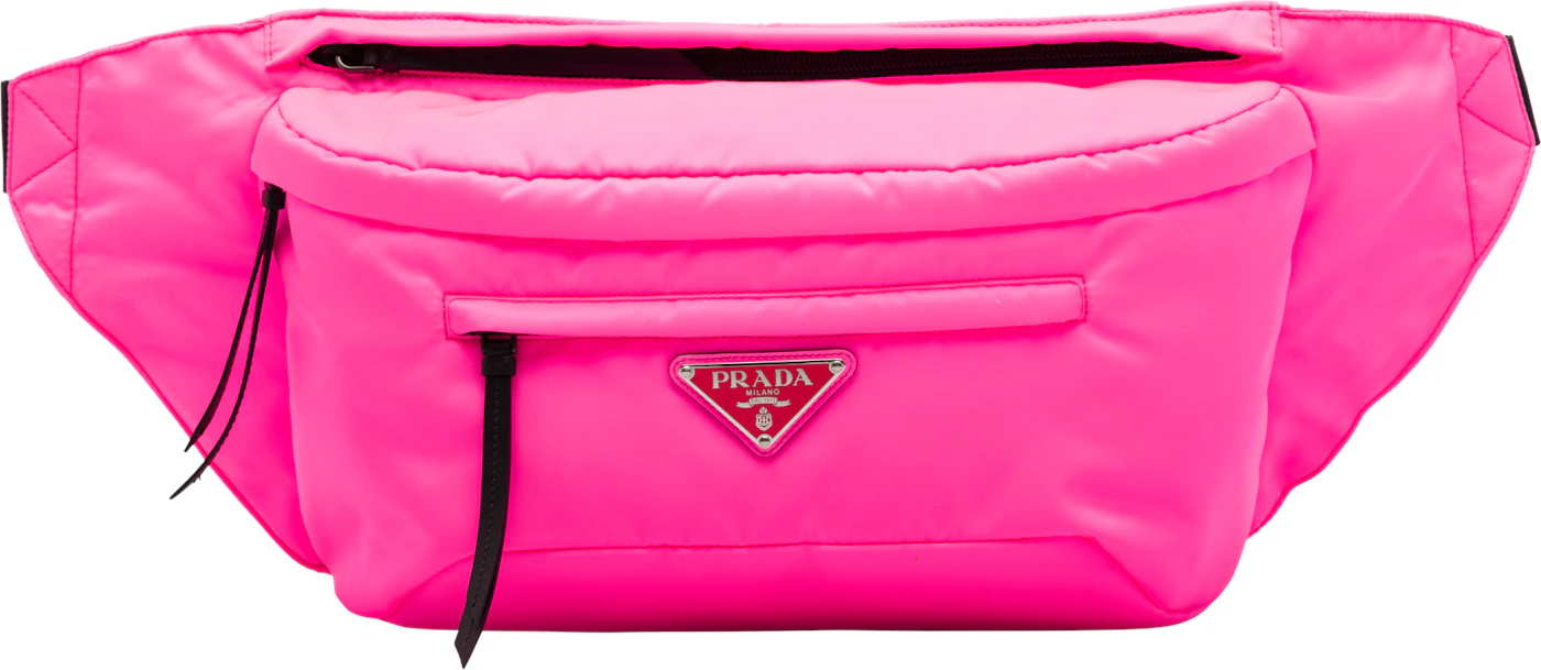 Prada Belt Bag Nylon Pink in Nylon with Silver-tone - US