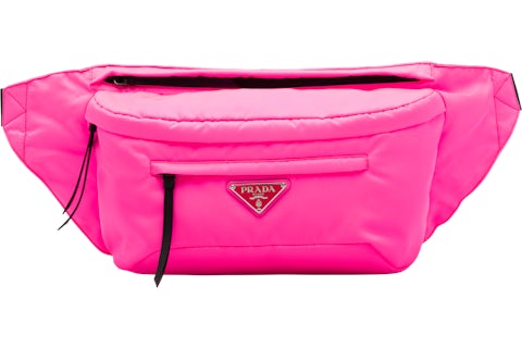 Prada Belt Bag Nylon Pink in Nylon with Silver-tone - US Prada Belt Bag Nylon Pink in Nylon with Silver-tone - US