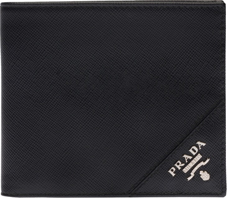 Saffiano leather bi-fold wallet