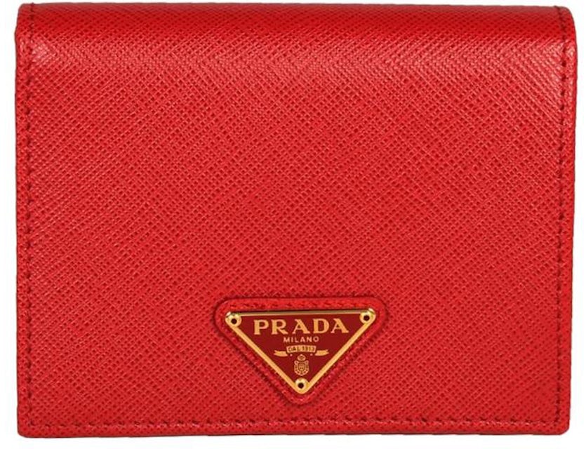 Prada Men's Saffiano Leather Bi-Fold Wallet