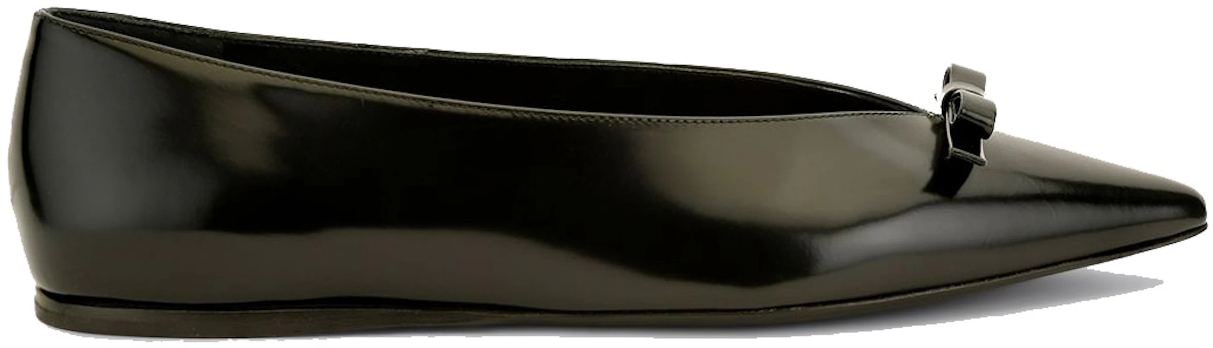 Prada Black Bow Flats Black Patent Leather - 1F511M 055 F A005 - US