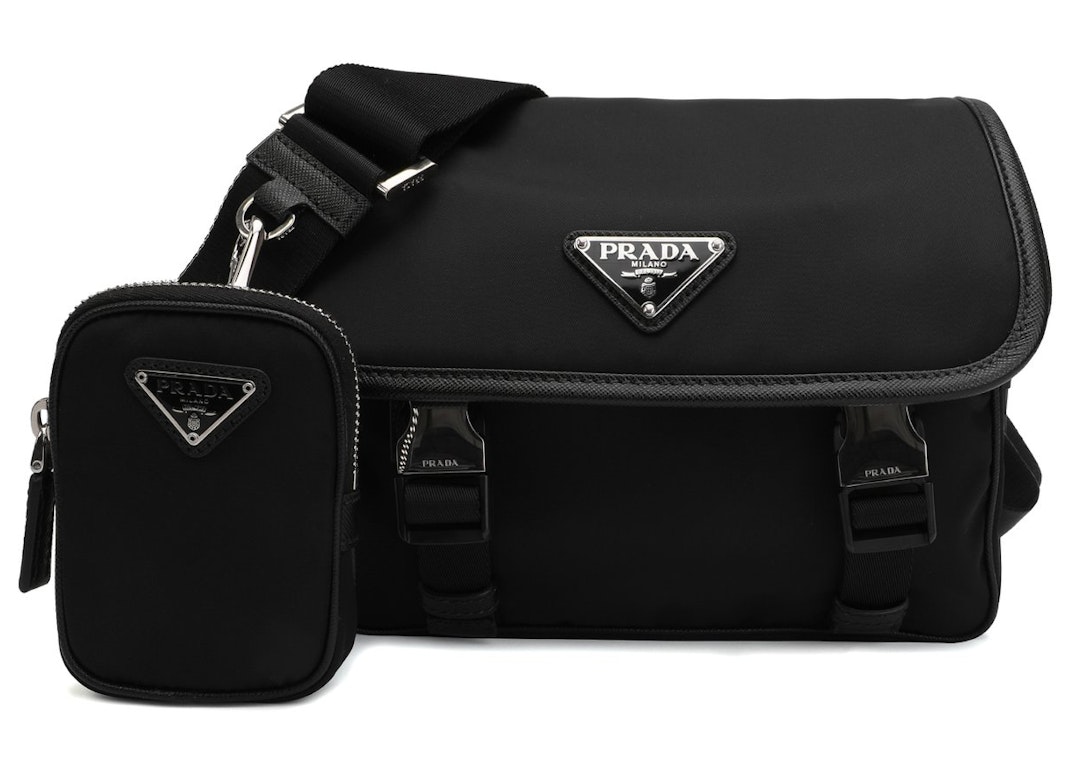 Pre-owned Prada Buckled Satchel Shoulder Bag Black