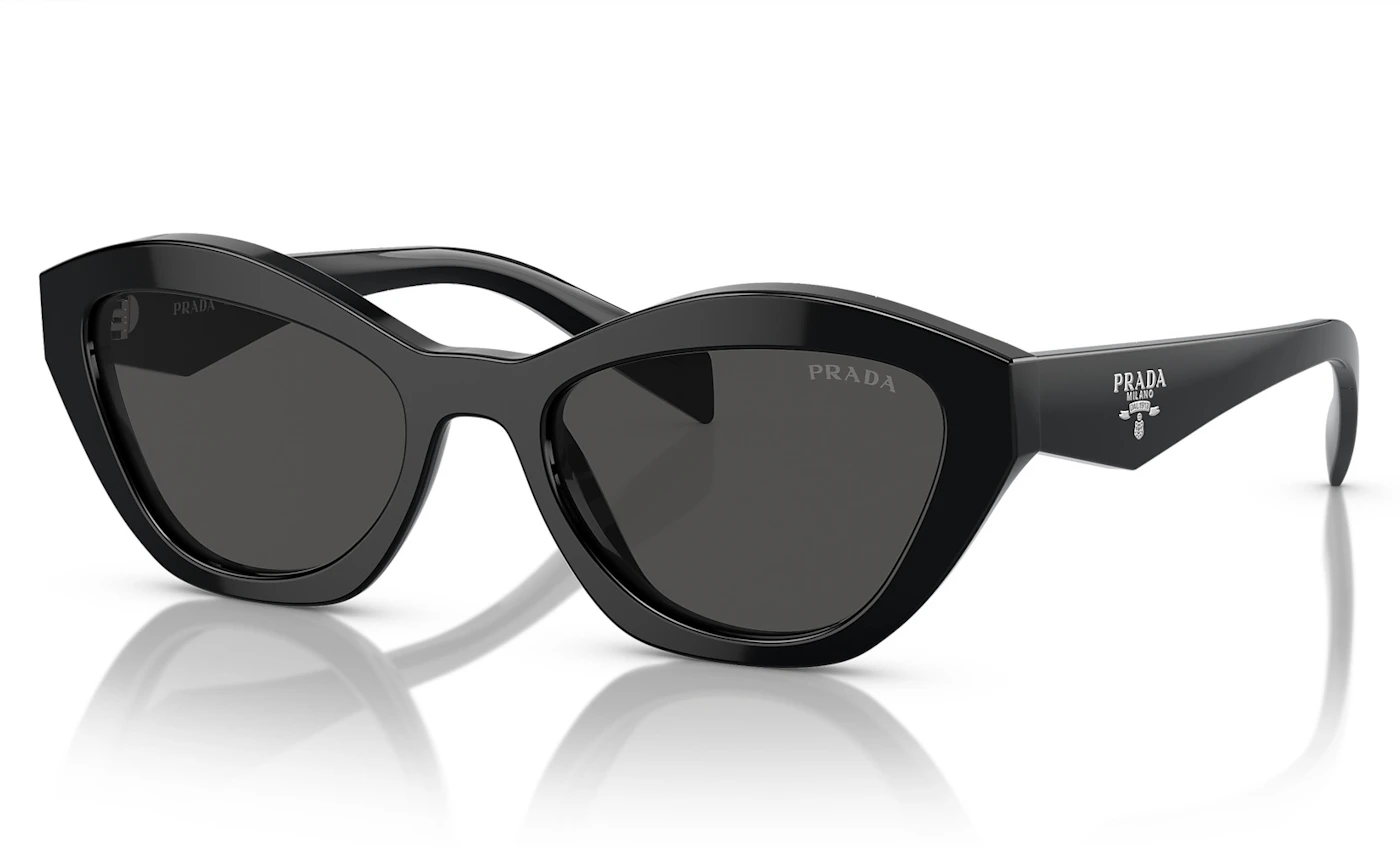 Prada Butterfly Sunglasses Black/Dark Grey (PRA02S) in Acetate with ...