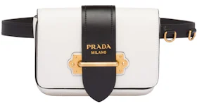 Prada Cahier Belt Bag White