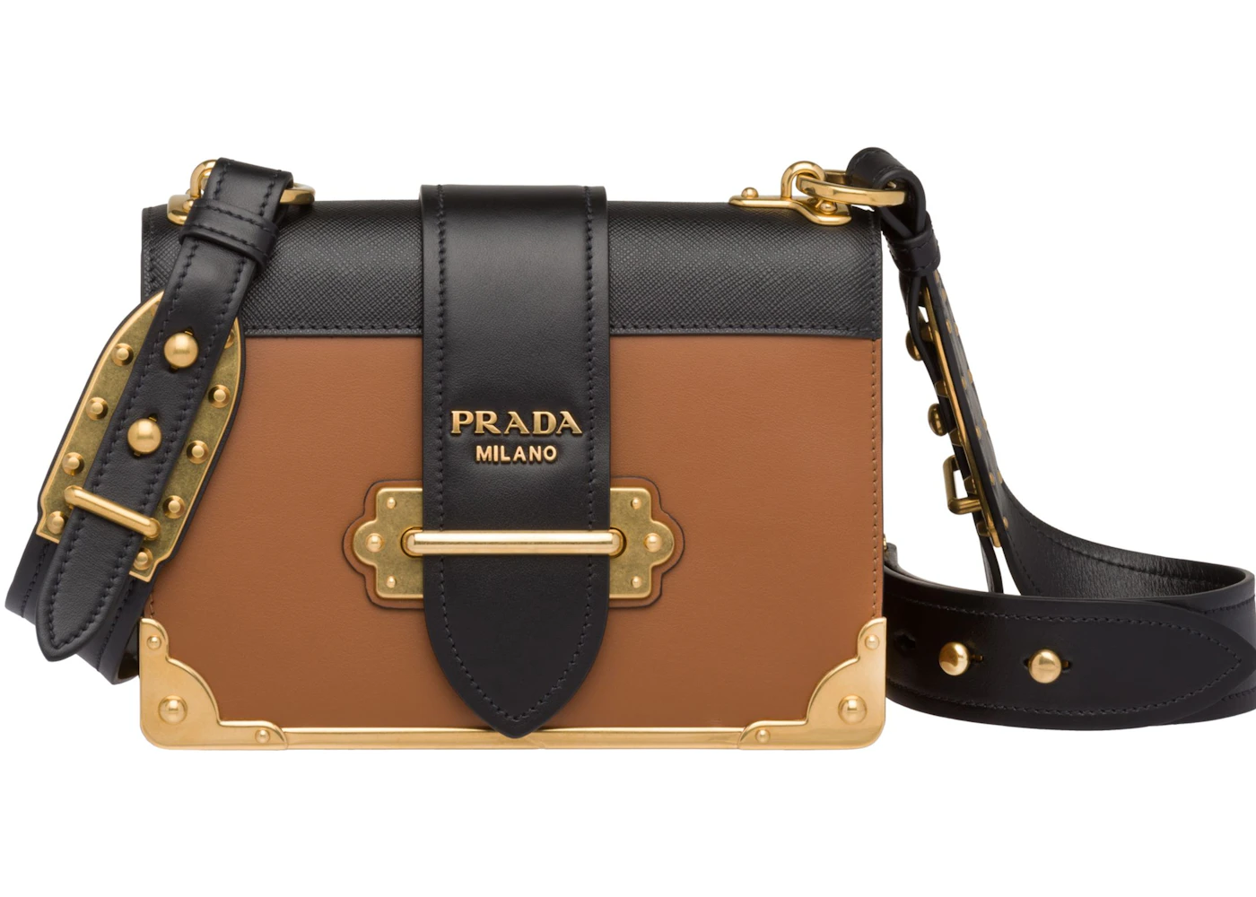 Prada cahier bag brown Clearance
