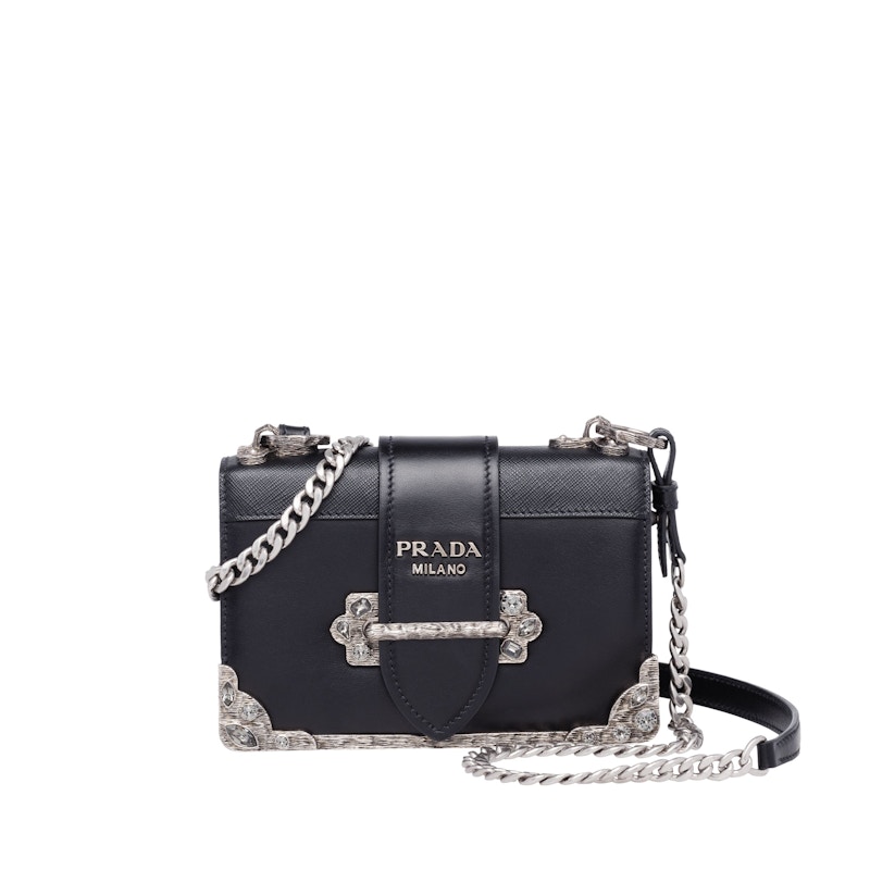 Prada cahier discount black and white